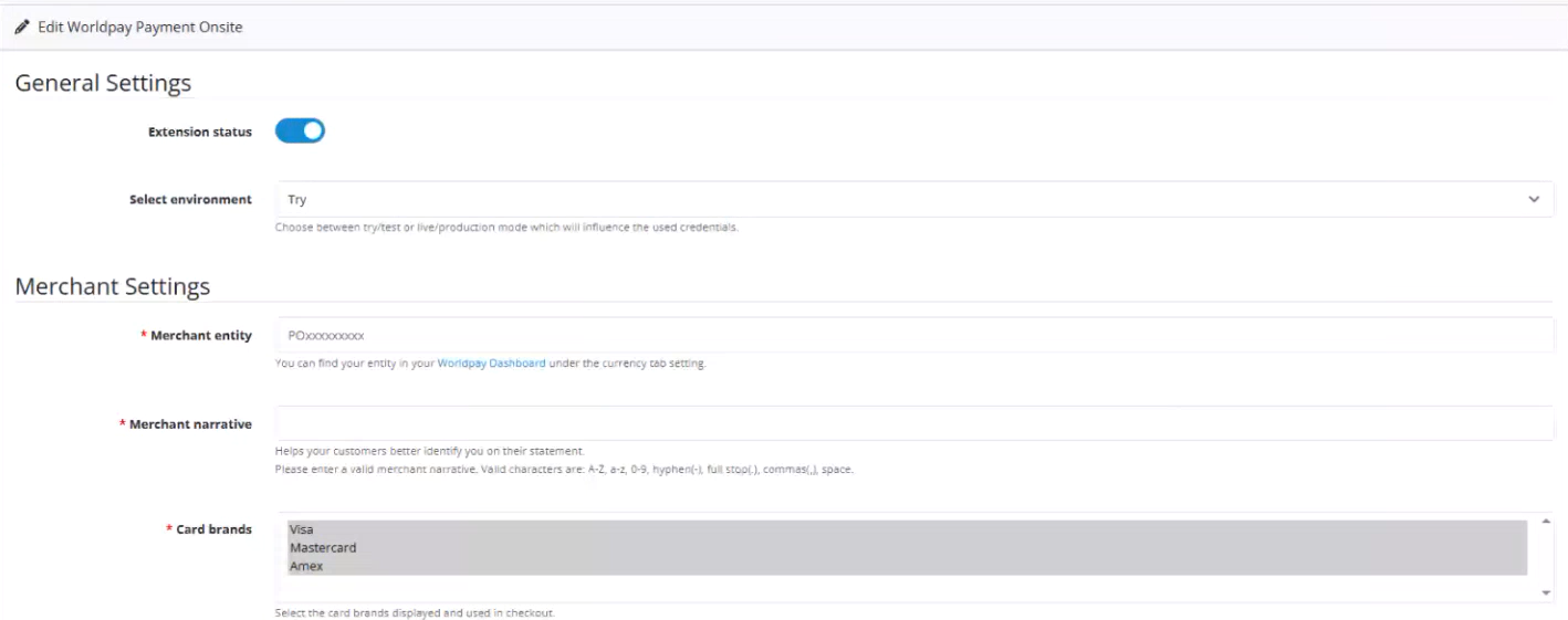 Config entity